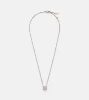 [Pomellato] Pomellato Nudo Solitaire 18kt gold necklace with diamonds One Size silver