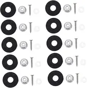 UPKOCH Guitar Button Pins Set 10pcs Metal Guitar Strap Locks Security Locks Non-slip Washers