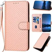Compatible with Google Pixel 7 Pro 5G Phone Cover,PU Leather with Card Slots,Compatible with Google Pixel 7 Pro 5G Magnetic Closure Kickstand Flip Wallet Phone Case Pink