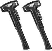 AUCELI Multi-Function Car Safety Hammer, Hardened Alloy Steel All-in-1 Emergency Escape Kit Rescue Tool with Window Glass Breaker, Seat Belt Cutter, Self Defense Universal Auto Accessories (Black)