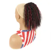 Short Fluffy Drawstring Perm Curly Ponytail Wig - 1bhbug