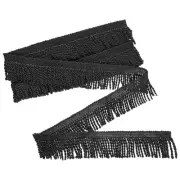 5 Yards Curtain Fringes Fringe Trim for Sofa/Clothes [Black]