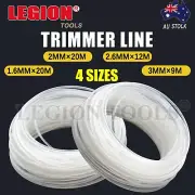 Trimmer Line Whipper Snipper Cord Brushcutter 1.6/2/3mm White Nylon Mowers Wire