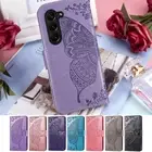 Butterfly Pattern PU Leather Holder Phone Case For Samsung Galaxy Z Fold6/5/4/3