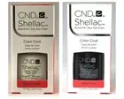 CND Shellac Nail Gel Polish - Studio White w/ Black Pool COMPO BACK 0.25 oz each