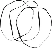 HOMSFOU Turntable Drive Belt Replacement 3pcs Belt for Vinyl Record Player Cassette Tape Machine Recorder Restore Smooth Rotation Reduce Noise Rubber