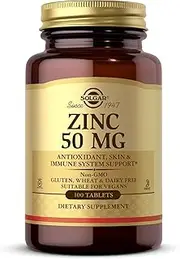 Solgar - Zinc 50 mg Tablets 100 Count