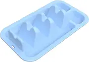 rockible Mexican Taco Holder Stand with Dividers Food Display Stand Burritos Plate Stylish Serving Tray Taco Baking Rack for Buffets, Light Blue