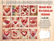 12 Assorted All Occasion Greeting Cards Blank with Envelopes #09