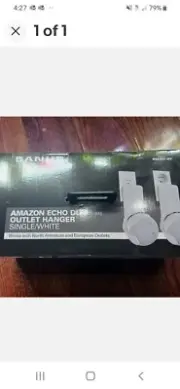 Sanus Outlet Hanger Designed for Amazon Echo Dot (4th Gen) - White