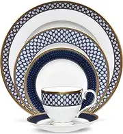 [Noritake] Blueshire 5-Piece Place Dinnerware Setting in Blue/White