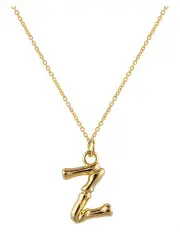 [Mocha] Initial Necklace Z