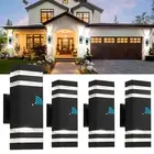 tewei 4 Pack Dusk to Dawn Outdoor Wall Lights Modern Exterior Light Fixture, ...