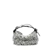 [Innerraum] Innerraum Pearl-embellished Buckle Shoulder Bag ONE SIZE SILVER