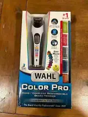 BNWT Wahl Color Pro Cord/Cordless Rechargeable Beard Trimmer for Men - 9891-100