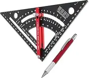 HOMSFOU Adjustable Combination Square Aluminum Square Wen Tools Framing Triangle Ruler for Woodworking