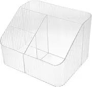 HOLIDYOYO Vanity Organizer Acrylic Makeup Holder Desktop Storage Case for Remote Controls Office Essentials