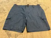 New Woman LEE Flex-To-Go BERMUDA SHORTS Blue Plus Size 24W