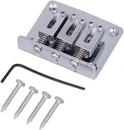 50mm Adjustable Professional Guitar Bridge Tailpiece for Cigar Box Guitar Bridge 3 String Metal Hard-Tail /1931