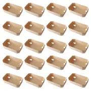 20 Pcs Bread Basket Cookie Boxes for Packaging Pan Takeaway