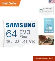 EVO Plus Gen2 64GB w/SD Adaptor Micro SDXC, Up-to 160MB/s, Expanded Storage f...