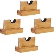 UPKOCH 2 Sets Bamboo Baseball Bat Display Racks Durable Brackets for Game Used Autographed Bats for Home Decoration Sports Memorabilia Fits Barrel Practical Stylish Storage