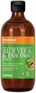 MELROSE Organic Aloe Vera & Paw Paw Juice 500ml