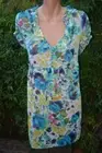 OPTIONS PLUS Tunic TOP SIZE 22 New RRP$39.99 Watercolour Floral Print Frill trim