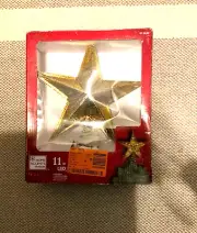 Home Accents Holiday LED Gold Christmas Tree Topper Star 11 Inch