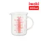 【iwaki】日本多刻度耐熱玻璃把手量杯-300ml