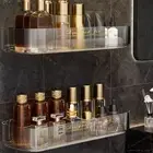 Plastic Bathroom Shelf Free-Punching Cosmetic Storage Basket Home