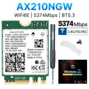 Intel WiFi 6E AX210NGW M.2 NGFF Wireless Card 802.11ax Network Bluetooth Adapter