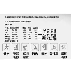 男褲保暖機能褲防寒防風防水機能加絨纖維透氣衝鋒褲登山外出露營野外求生戶外釣魚出遊旅行活動加贈腰帶試賣價349元