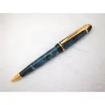 A793 復古典雅的 1990S WATERMAN 法國製 PHILEAS 綠雲色原子筆(8成新)