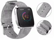 Replacement Smart Watch Band Fitbit Versa/2/Lite Strap Confortable - Grey