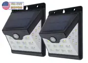 Solar Motion Security Sensor Lights 22 LED & Side LED Wireless Waterproof