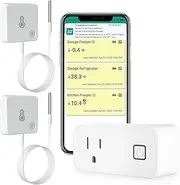 MOCREO WiFi Freezer Thermometer Alarm, Email Alert, App Notification, 2-Years Data Export, No Subscription Fee, 2 Remote Temperature Sensors for Refrigerator, Freezer, Hot Tub