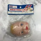 Vtg Westrim Crafts Baby Doll Face Head Bottle Thumb Sucker #6522 New Old Stock