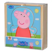 在飛比找momo購物網優惠-【Peppa Pig 粉紅豬】粉紅豬小妹 - 換裝拼圖組(佩