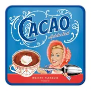 Cacao Addicted Coaster Set of 4 Nostalgic Art