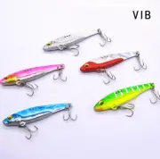 10pcs/Bag Metal Blade Fishing Lures Hard VIB CrankBait Sinking Treble Hook 5-21g
