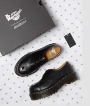 Dr. Martens 1461 QUAD MADEME 32163001 Leather Boots Unisex Black 2024 NEW in Box