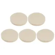 5pcs Wool Felt Polishing Pads 2 inch Buffing Wheel Polish Pad Flocking Back