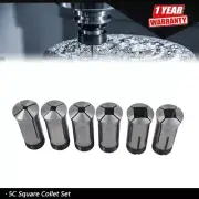High Precision 5C Square Collet 6 PC Set 1/4",5/16",3/8",1/2",5/8",3/4"