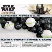 Star Wars Mandalorian Balloon Arch Kit & 3 Paper Lanterns NIP