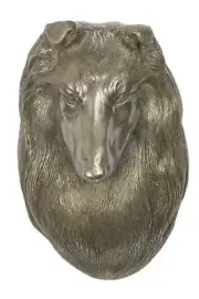 Sheltie - Dog statue, hanging bust, unique decoration for dog lover by Art-Dog b