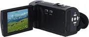 2.7K Video Camera, 50MP 16X Digital Zoom Camcorder with LED Fill Light, 270 Degree Rotation Screen, Webcam Functionality for Live Streaming (64GB)