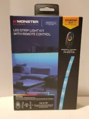 Monster Illuminessence LED Strip Light Starter Kit with Remote Control NEW