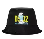 DSQUARED2 GROUCHY SMURFS LOGO BUCKET HAT MADE IN ITALY HAM0031117065272124