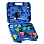 19Pcs Radiator Pressure Tester Coolant Vacuum Purge Refill With 15 Adapters